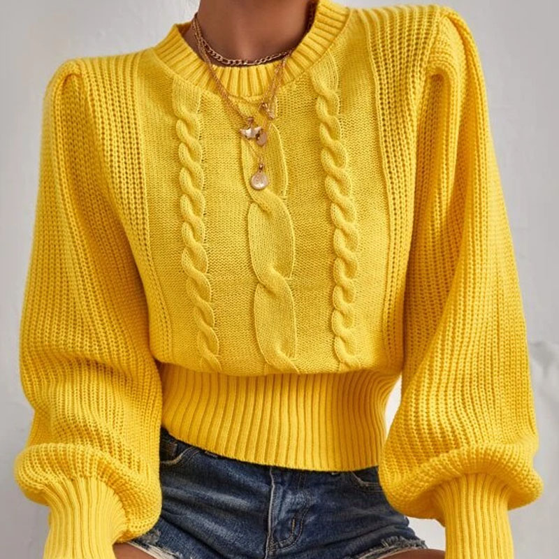 New Deign Women's Pure Color Sweater